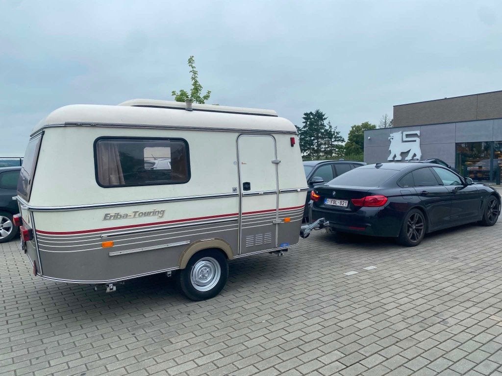 Eriba Touring 3-zits aanhangwagen uit 1993, Caravans en Kamperen, Caravans, Particulier, tot en met 3, 500 - 750 kg, Standaardzit