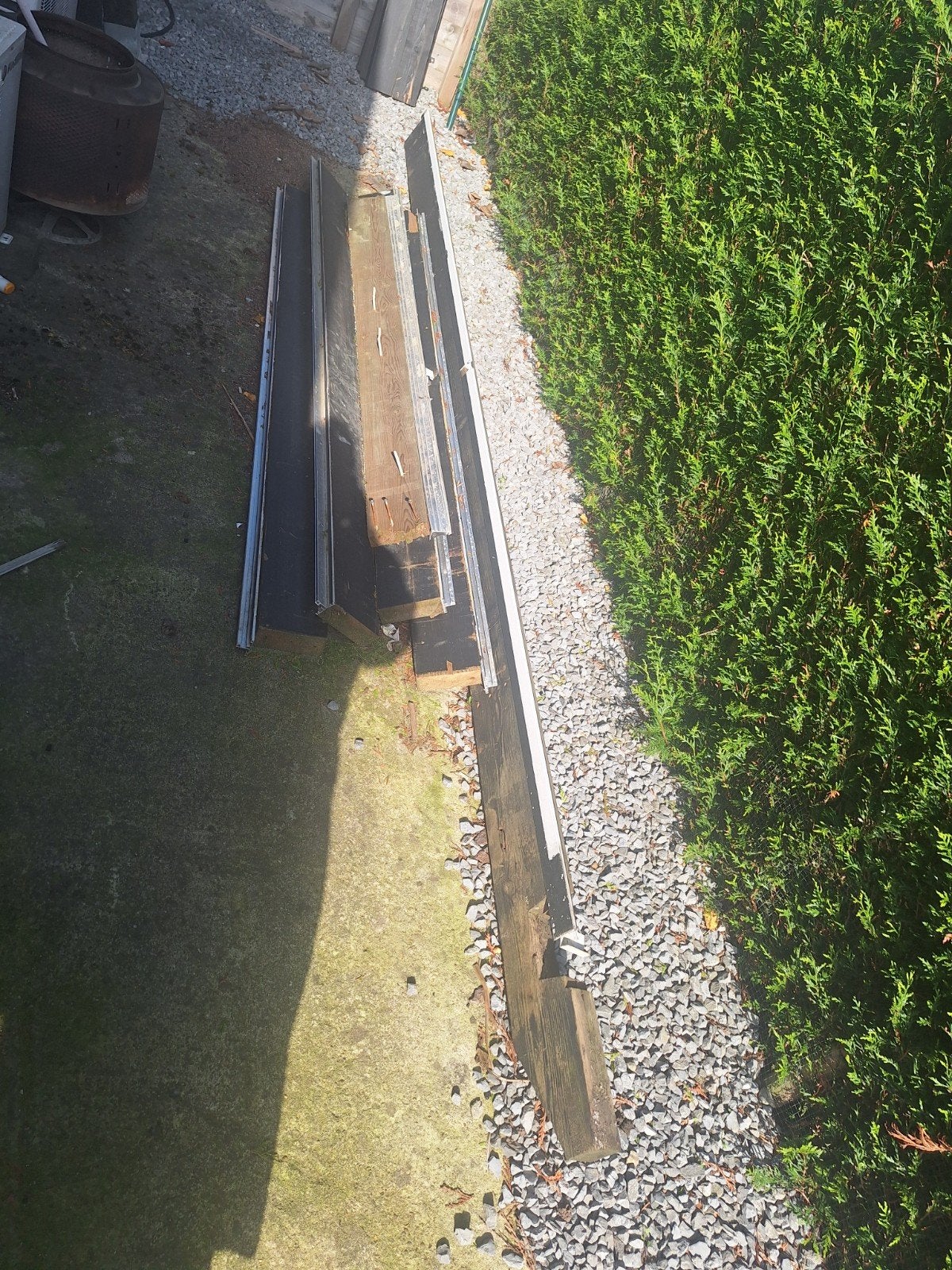houten balken, Ophalen