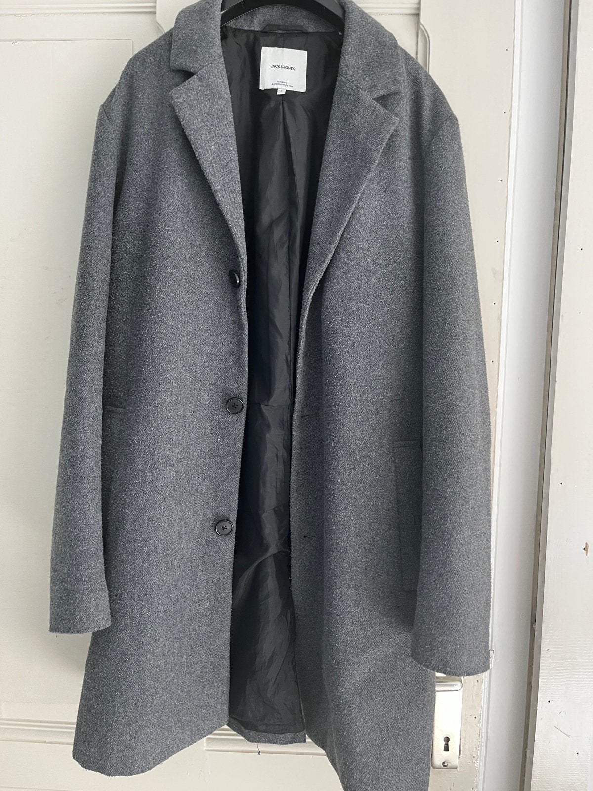 Jas jack & jones, Ophalen of Verzenden, Gedragen, Maat 52/54 (L), Grijs
