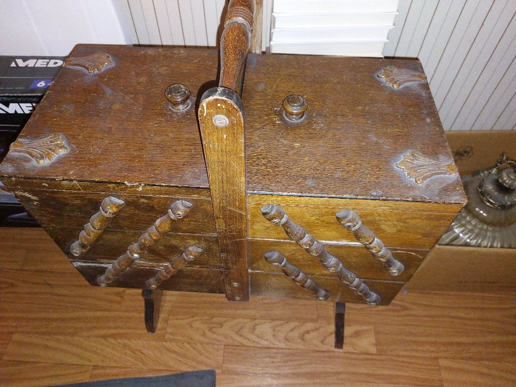 Naaikoffer antiek, Antiek en Kunst, Ophalen