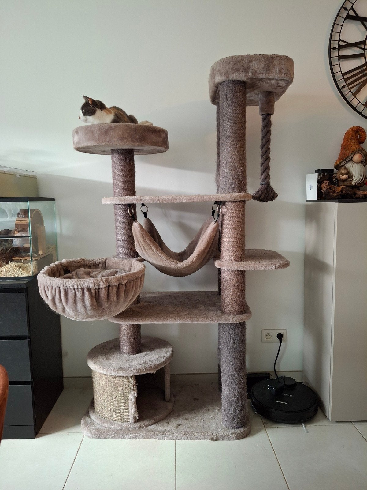 petrebels krabpaal cappuccino 1m75, Dieren en Toebehoren, Ophalen, Gebruikt, Krabpaal