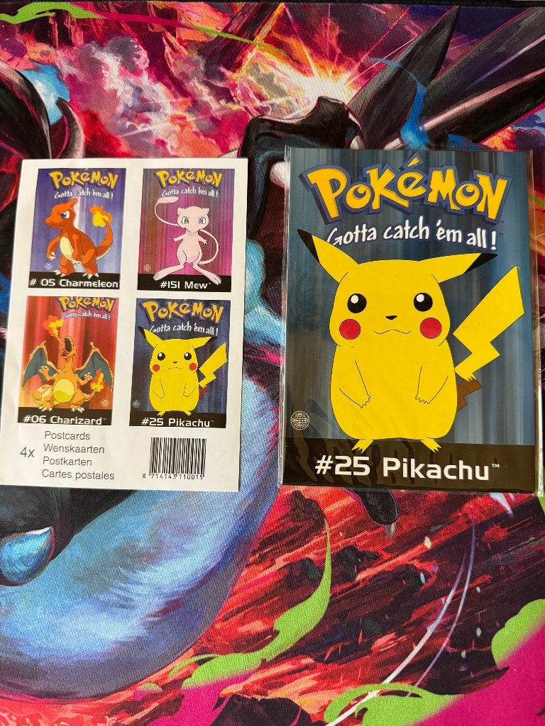 Vintage postkaarten 95’ (4 kaarten) met orginele seal, Ophalen, Nieuw, Meerdere kaarten, Foil