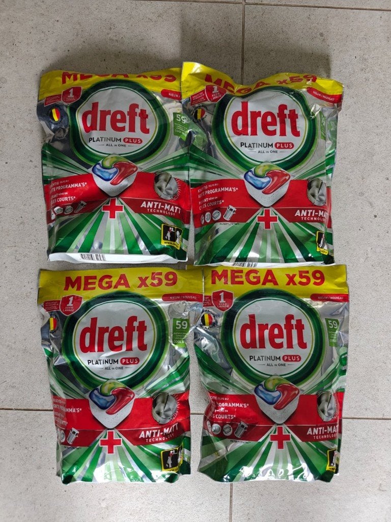 Dreft Platinum Plus Vaatwastabletten - 236 stuks, Maison & Meubles, Produits de nettoyage, Enlèvement, Produit de nettoyage