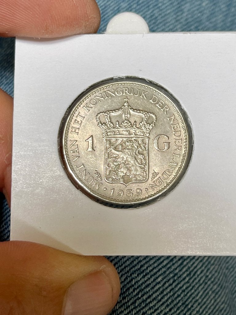 Pays-Bas 1 gulden 1939, Enlèvement, Monnaie en vrac, Argent