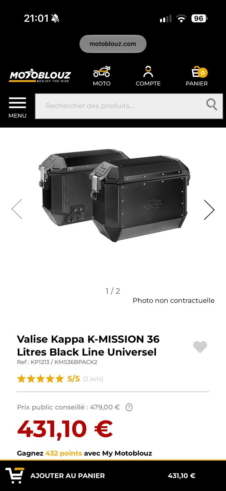 Koffer Givi/kappa, Motoren, Ophalen, Zo goed als nieuw