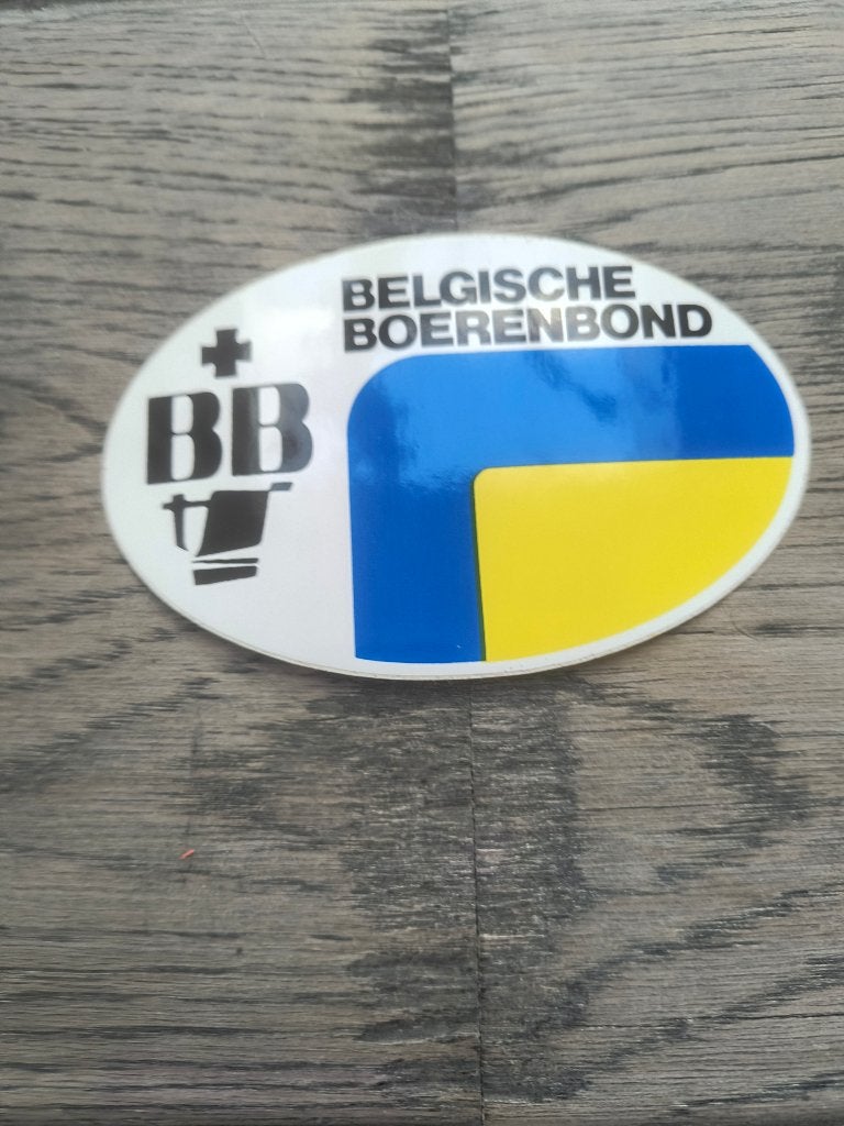 oude sticker Boerenbond, Ophalen