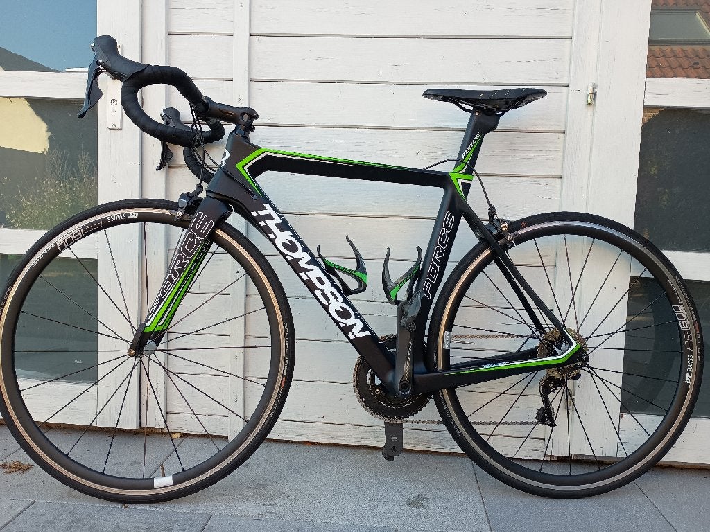 Racefiets Thompson Force Carbon (incl. 4iii powermeter), Fietsen en Brommers, Gebruikt, Carbon, Heren, Meer dan 20 versnellingen