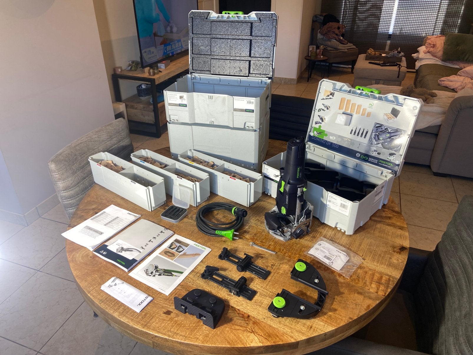 Festool DF 500 Q. - Domino, Enlèvement, Comme neuf
