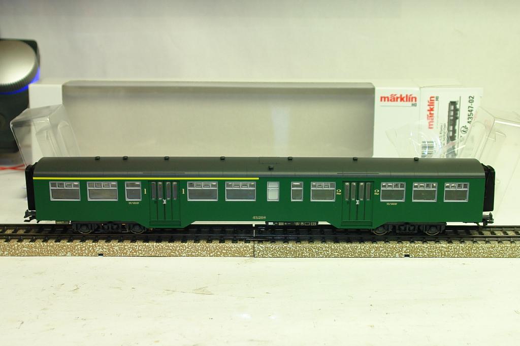 MARKLIN 43547-02 m2 verte sncb nmbs éclairage leds stabilisé, Enlèvement ou Envoi, Courant alternatif, Wagon, Comme neuf