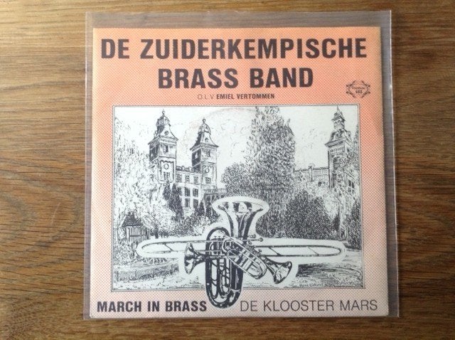 single de zuiderkempische brass band, CD & DVD, Housse de protection extérieure, Enlèvement ou Envoi, 7 inch, Autres genres