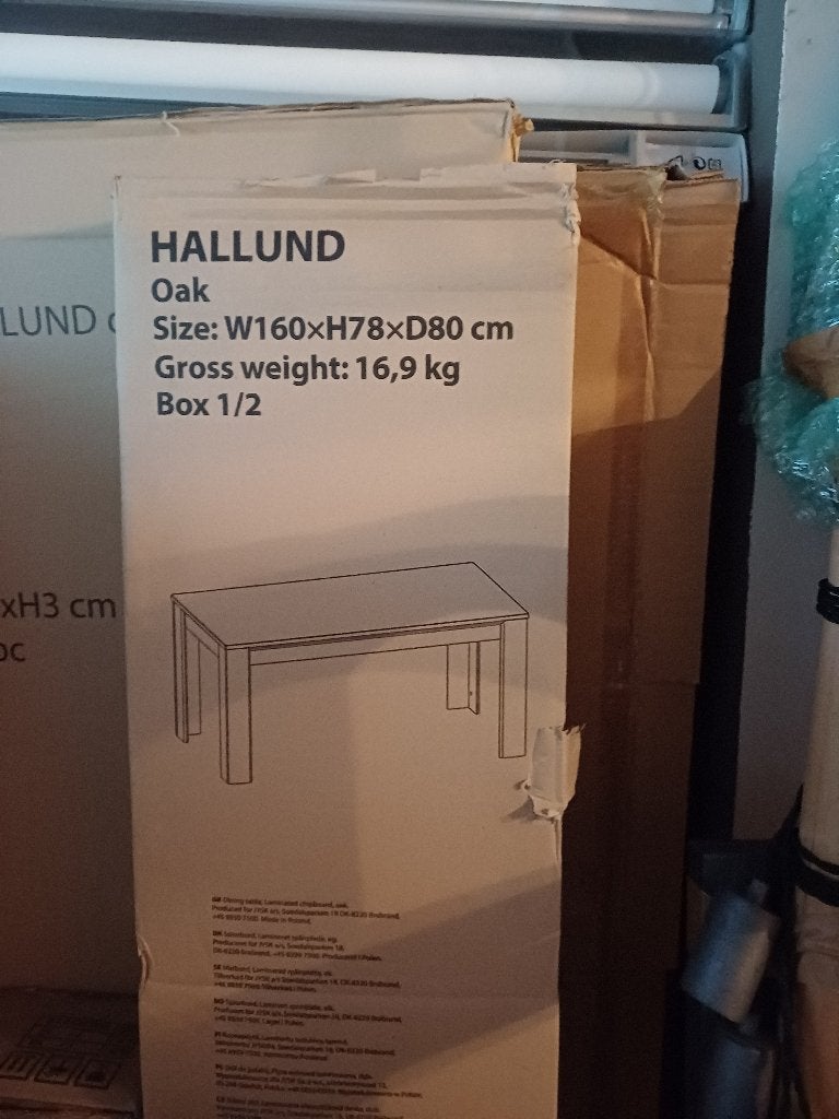 Table, Huis en Inrichting, Ophalen, Eikenhout, Nieuw, 50 tot 100 cm