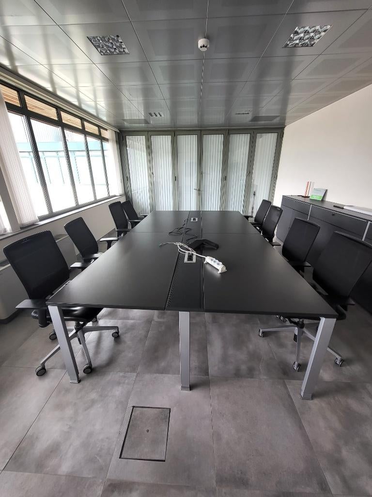 Vergadertafel met stoelen, Werkplek, Ophalen, Gebruikt, Tafel