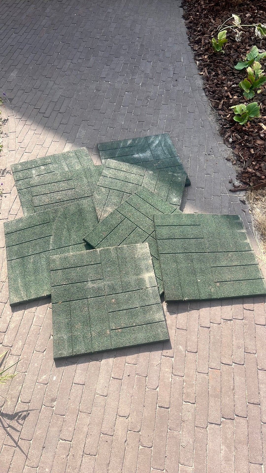 8 speeltegels groen, Kinderen en Baby's, Ophalen, Zo goed als nieuw, Jongen of Meisje