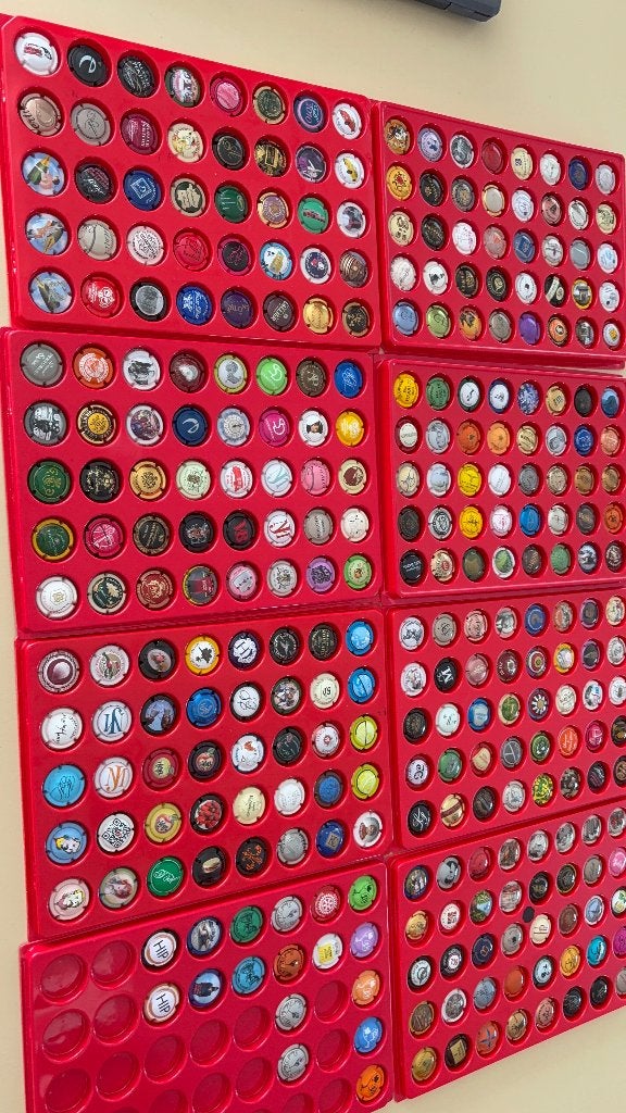 Verzameling champagne capsules 299 stuks, Ophalen of Verzenden