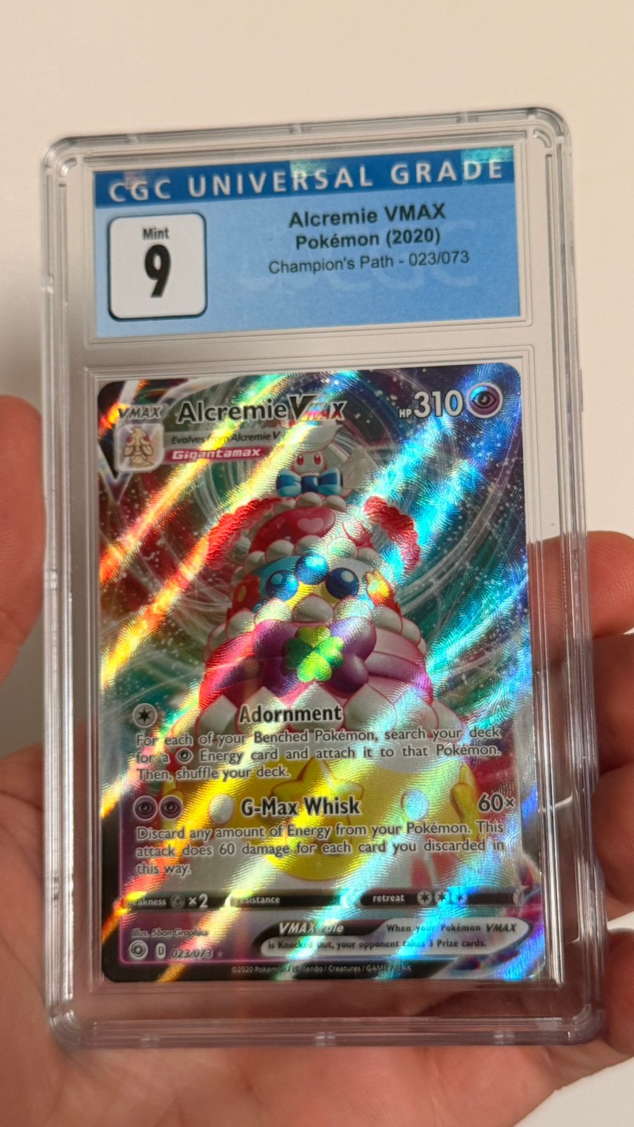 Alcremie VMAX Pokémon (2020) Champion’s Path - 023/073, Hobby en Vrije tijd, Verzamelkaartspellen | Yu-gi-Oh!, Ophalen of Verzenden