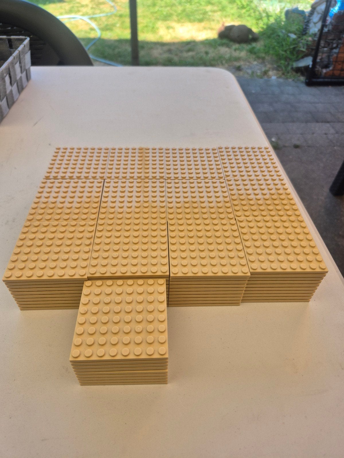 129 stuks 8x8 sand, Ophalen, Zo goed als nieuw, Losse stenen, Lego