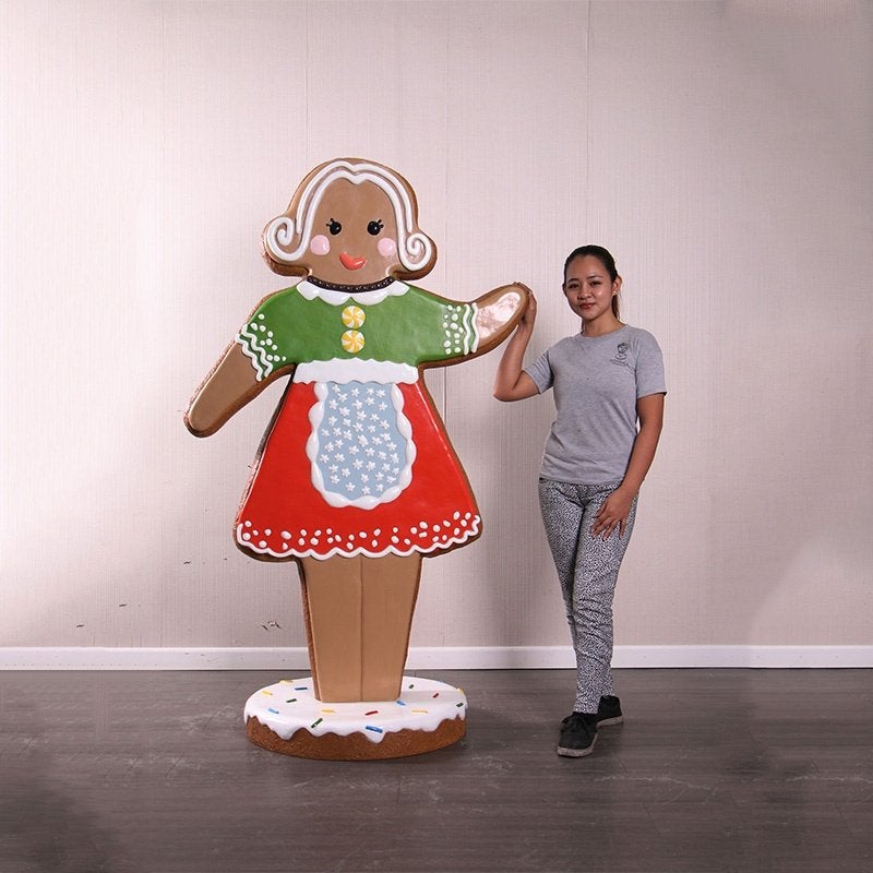 Femme en pain d'épice — Pain d'épice Hauteur 175 cm, Enlèvement, Neuf