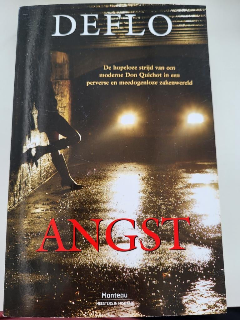 Deflo - Angst, Gelezen, België, Ophalen of Verzenden, Luc Deflo