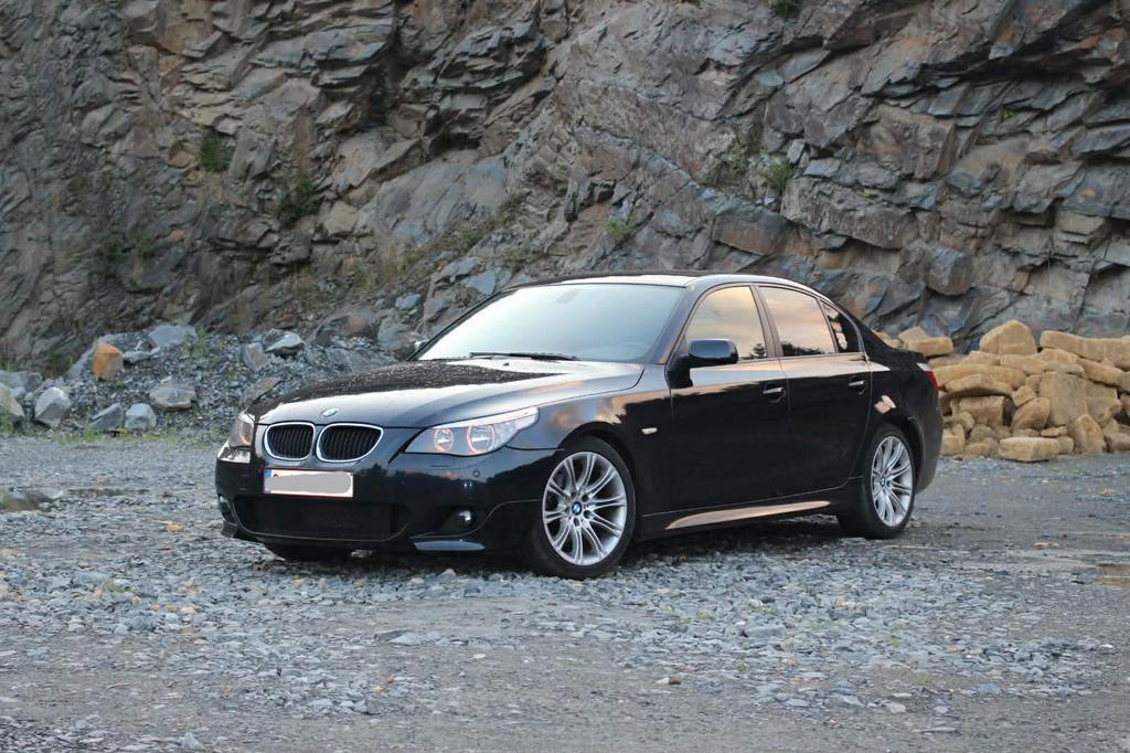 UNIEKE BMW E60 520d M-Sport – Slechts 105.000km, Auto's, 158 g/km, Zwart, 4 cilinders, Blauw