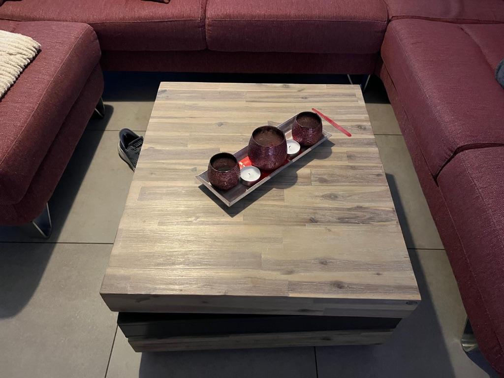 salontafel, Huis en Inrichting, Ophalen, 50 tot 100 cm, Vierkant, 50 tot 100 cm