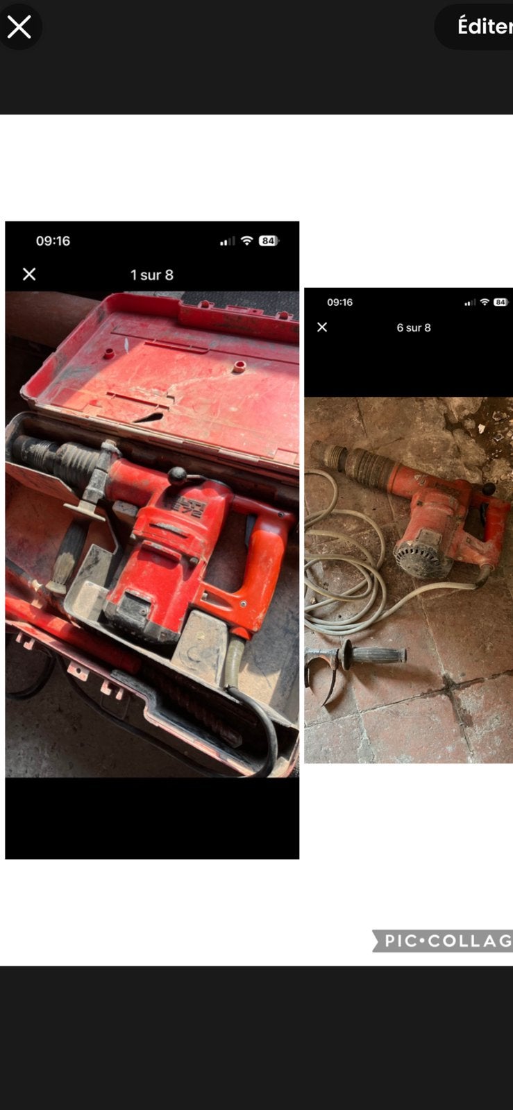 HILTI TE72.    2 disponibles, Bricolage & Construction, Enlèvement, Utilisé