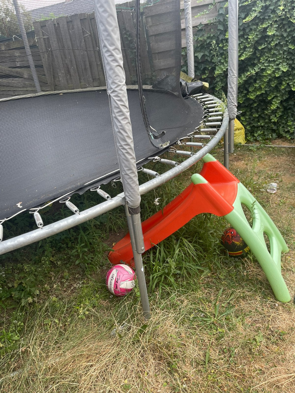 4 meter trampoline met veiligheidsnet, Ophalen, Gebruikt