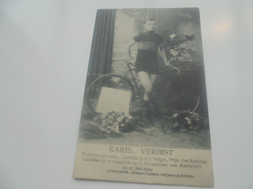 wielrenner-karel verbist+10 kaarten van zijn begrafenis, Verzenden, Voor 1920, Ongelopen, Sport en Spel
