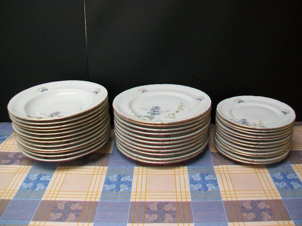 Servies Borden Bord Bavaria Porselein - Vintage Retro, Ophalen, Overige merken, Zo goed als nieuw, Bord(en)