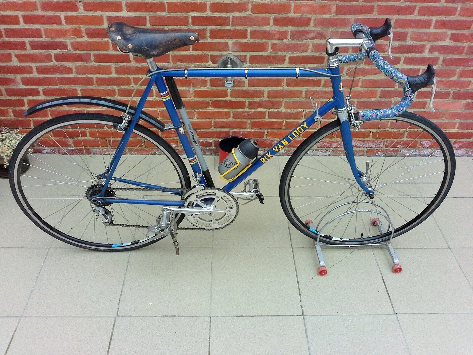 Vintage koersfiets Rik van Looy., Enlèvement, 10 à 15 vitesses, Frein sur jante, Autres marques
