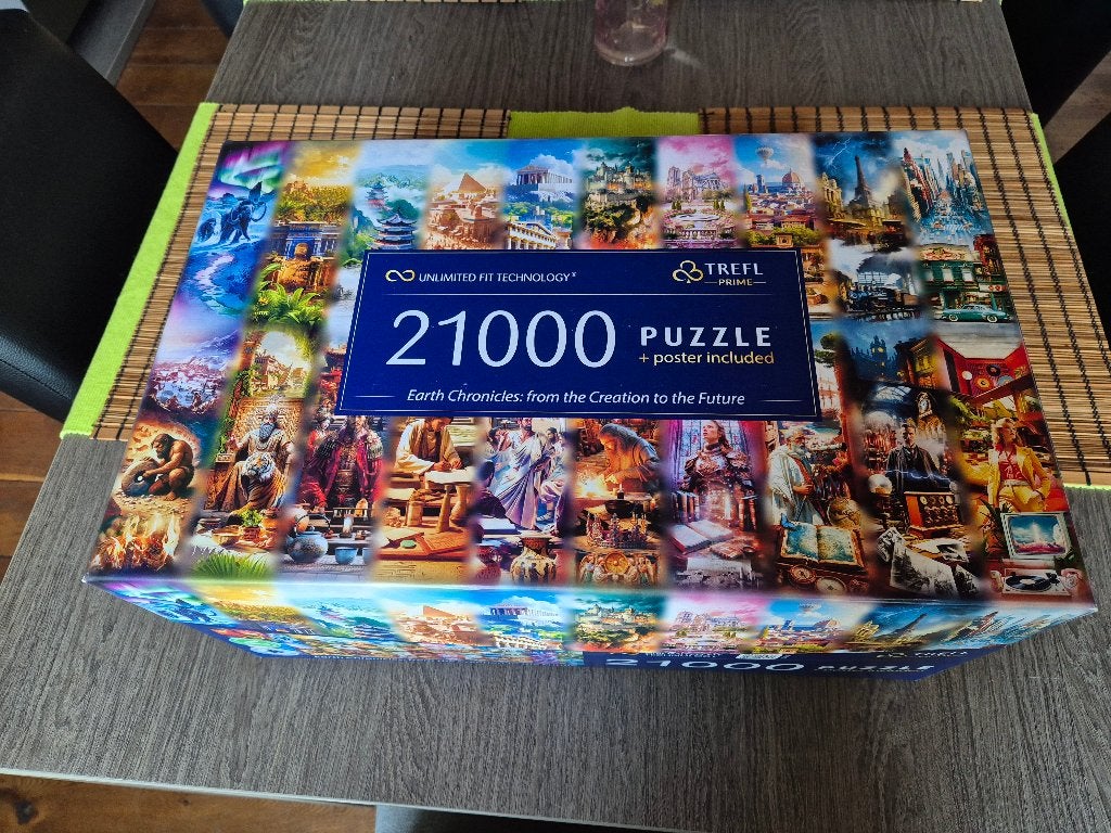 Trefl puzzel 21000 stukjes, Hobby en Vrije tijd, Ophalen, Meer dan 1500 stukjes, Zo goed als nieuw, Legpuzzel