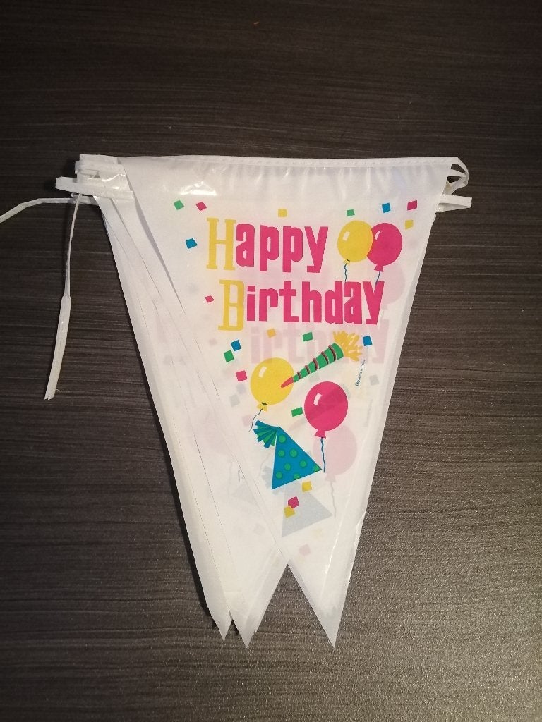 Drapeaux Happy Birthday, Enlèvement ou Envoi, Utilisé