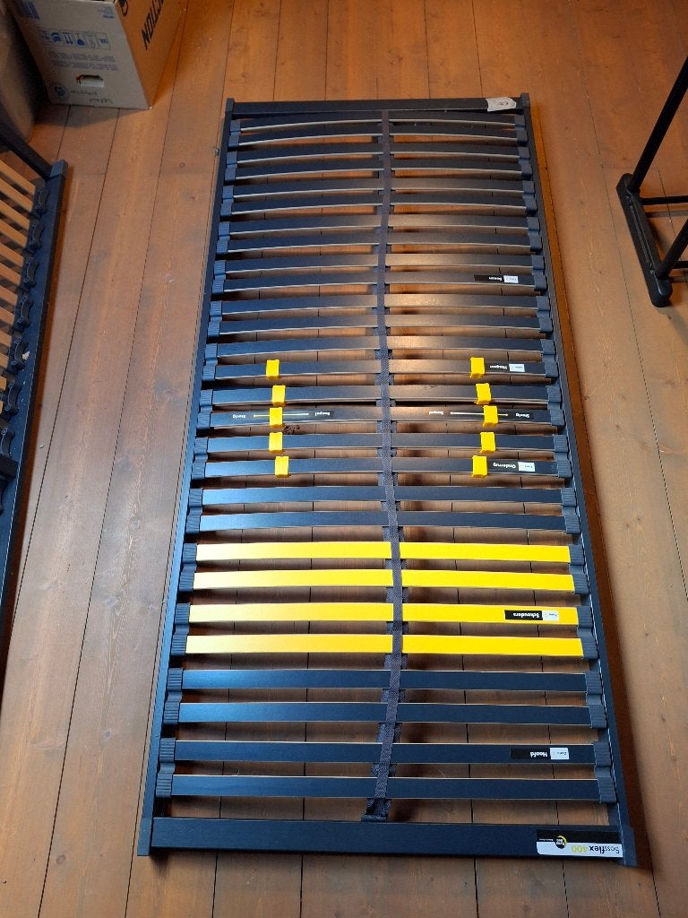 Lattenbodem bossflex 400 200x90, Huis en Inrichting, Slaapkamer | Matrassen en Bedbodems, Ophalen, 90 cm, Eenpersoons, Zo goed als nieuw