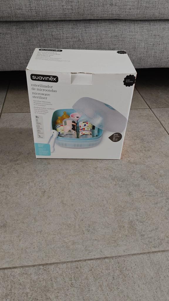 Suavinex magnetron sterilisator voor flessen en speentjes, Kinderen en Baby's, Ophalen of Verzenden, Zo goed als nieuw, Sterilisator