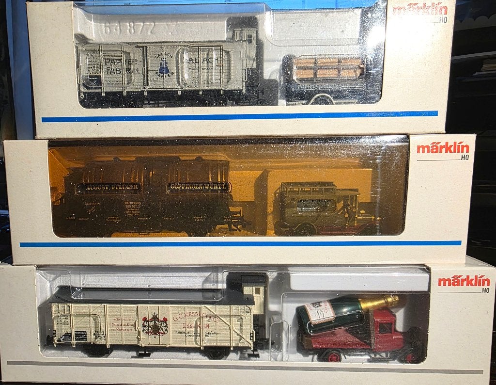 3561. Lot de 3 wagons-musée H0 Märklin., Enlèvement ou Envoi, Comme neuf, Wagon, Märklin