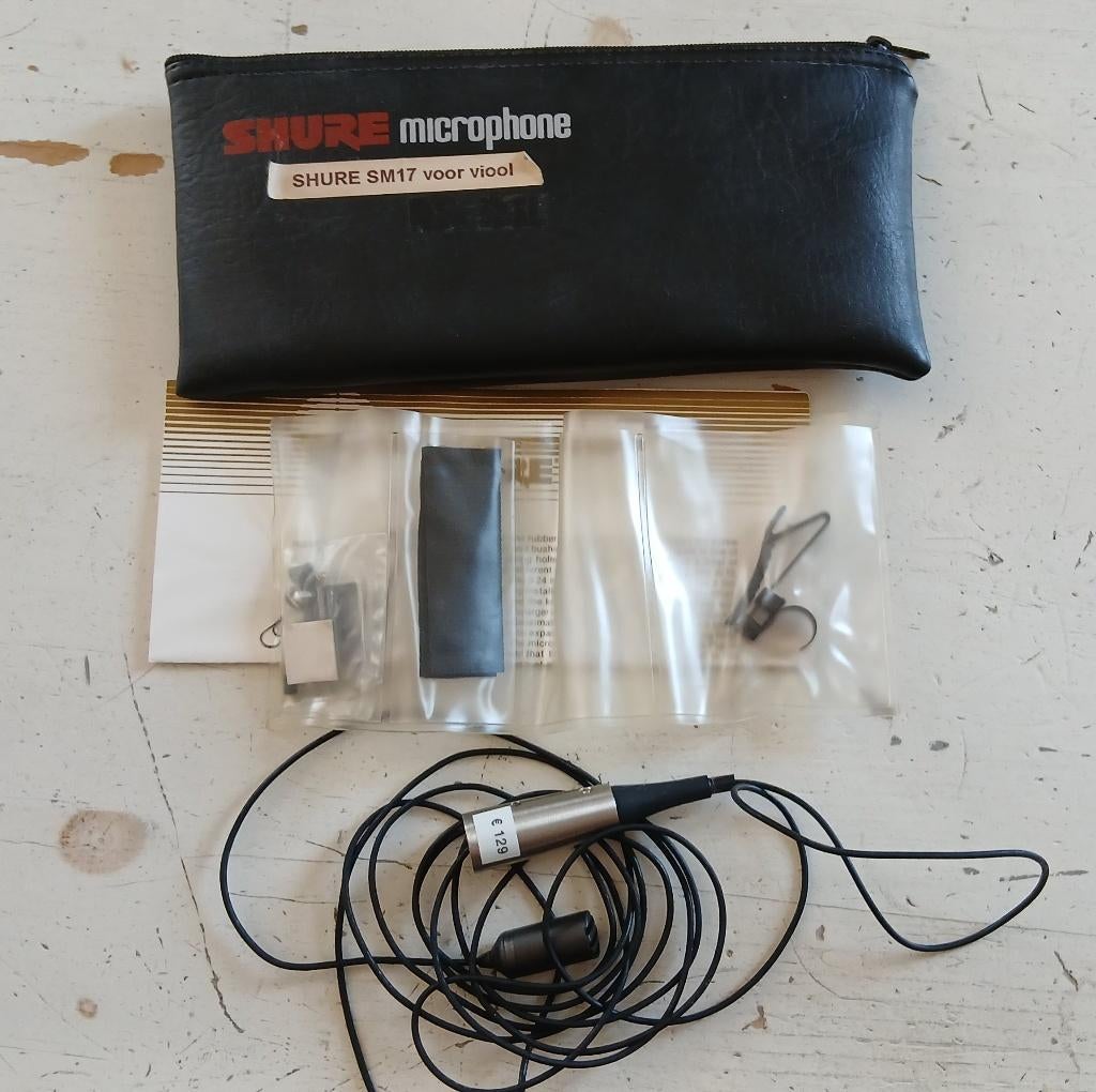 Shure SM17 Dynamic Microfoon voor Viool, Muziek en Instrumenten, Microfoons, Ophalen, Zo goed als nieuw, Instrumentmicrofoon