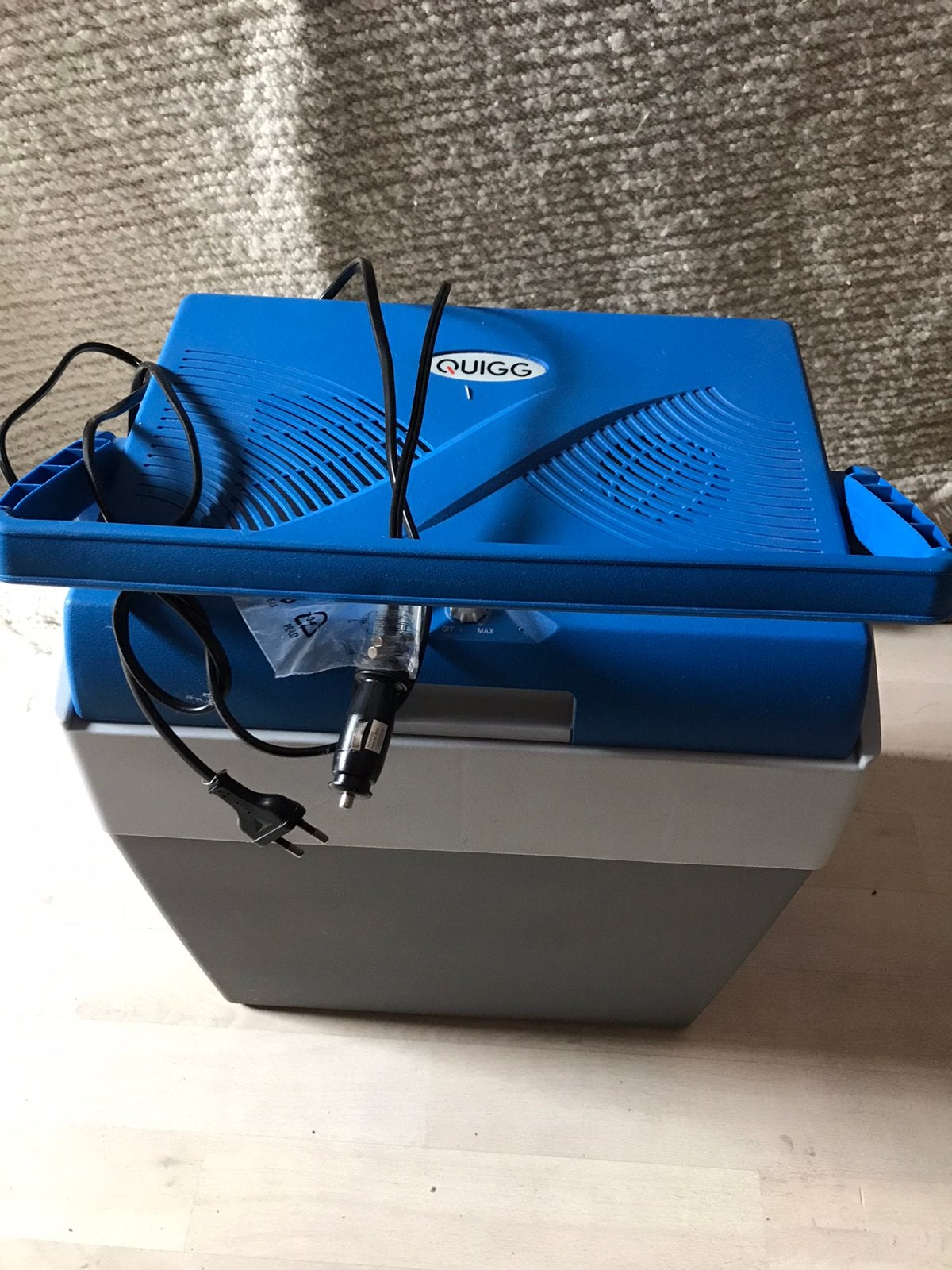 QUIGG-?”auto koelkast de elektriciteit werkt en in de auto., Ophalen of Verzenden, Zo goed als nieuw
