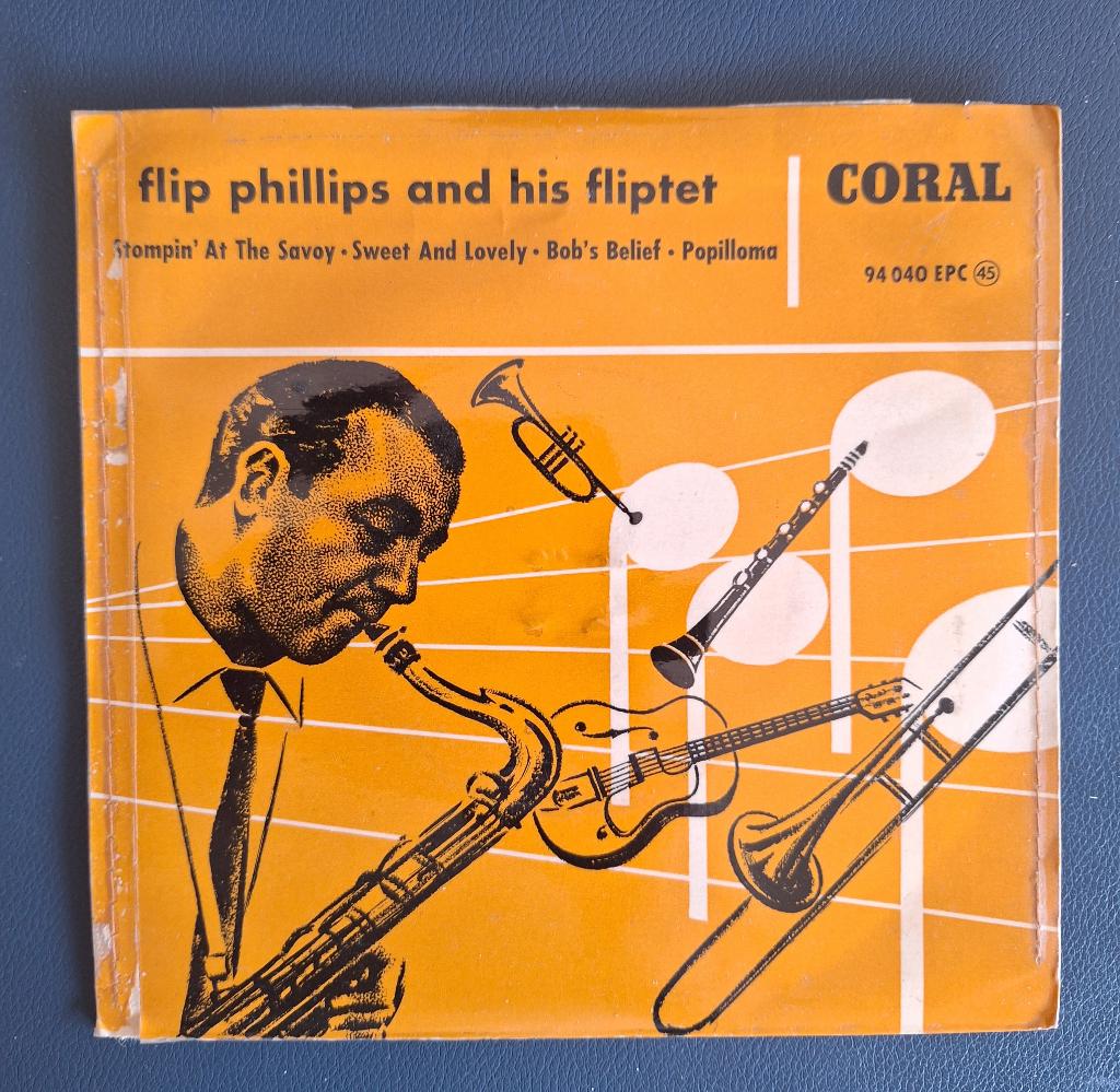 EP Coral 94040- Flip Phillips, Gebruikt, 7 inch, Ophalen of Verzenden, EP
