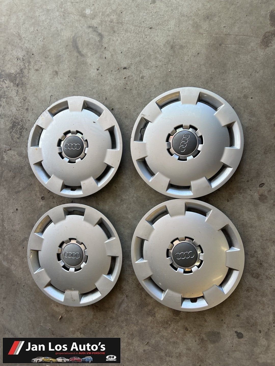 Wieldop set 15'' Audi A4 B5 ('95-'01) 8E0601147A, Gebruikt, -, -, Ophalen of Verzenden
