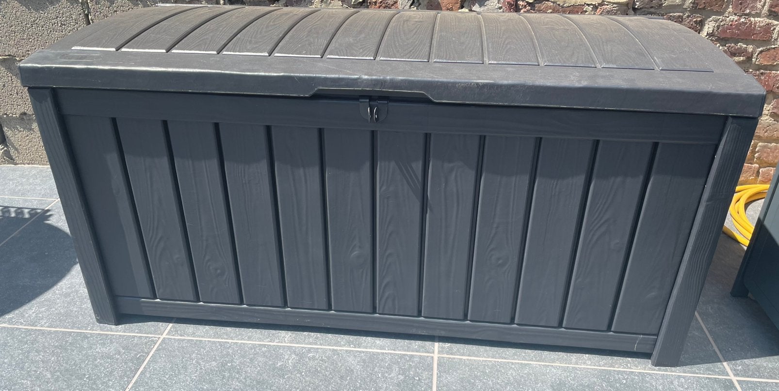 GERESERVEERD Keter Glenwood kussenbox 128x65x61 cm antraciet, Jardin & Terrasse, Enlèvement, Comme neuf