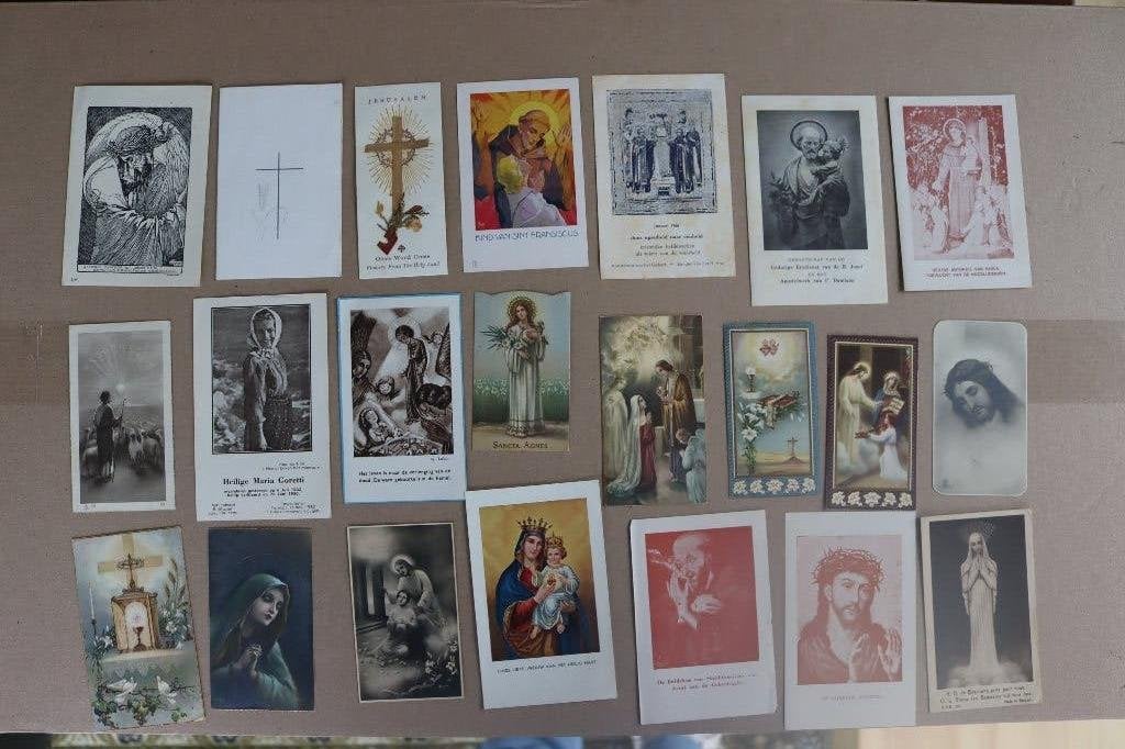 Bidprentjes 28st, Verzamelen, Bidprentjes en Rouwkaarten, Ophalen, Bidprentje