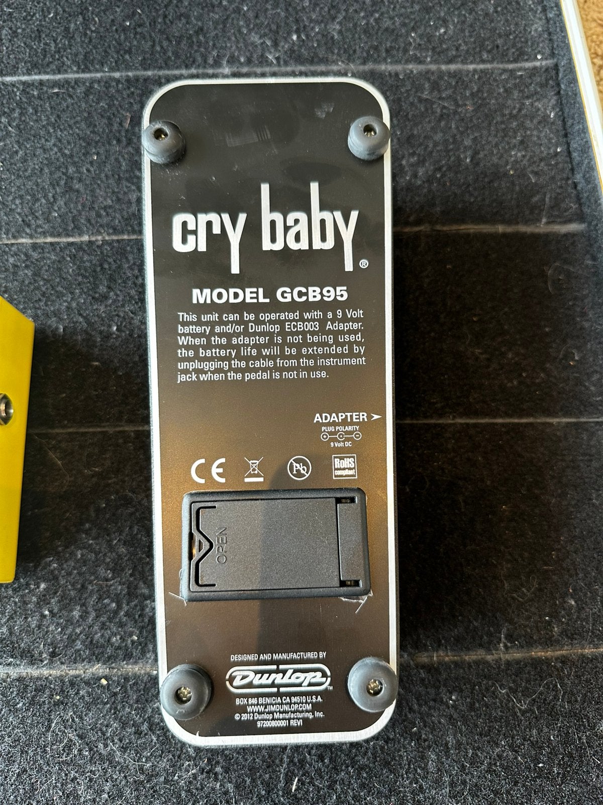 Dunlop Crybaby GCB95, Muziek en Instrumenten, Ophalen of Verzenden, Zo goed als nieuw, Wah Wah