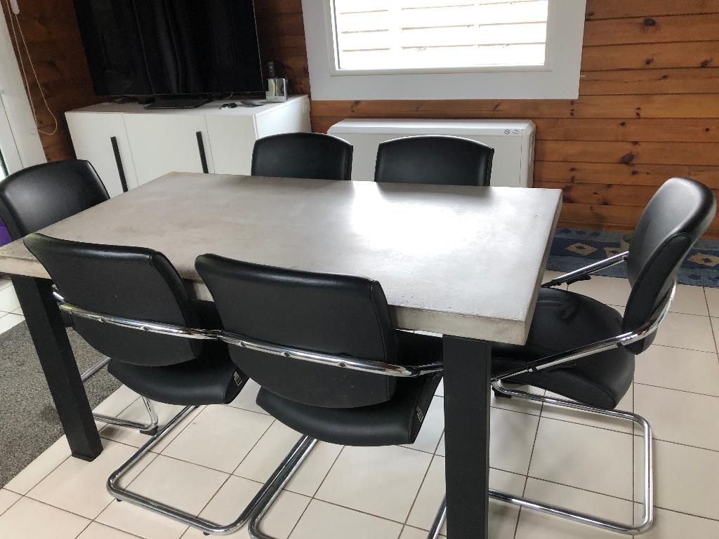 Eetkamer tafel + 6 stoelen, Huis en Inrichting, Complete eetkamers, Ophalen, Gebruikt, Standaard, 4 tot 6 stoelen
