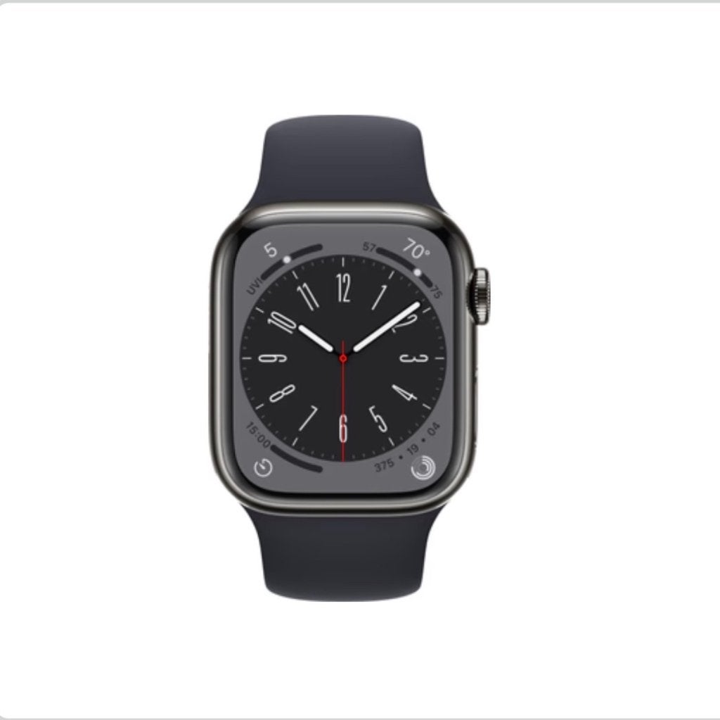 Apple Watch serie 8 45 mm graphite, Bijoux, Sacs & Beauté, Montre-bracelet, Autres marques, Enlèvement ou Envoi, Comme neuf