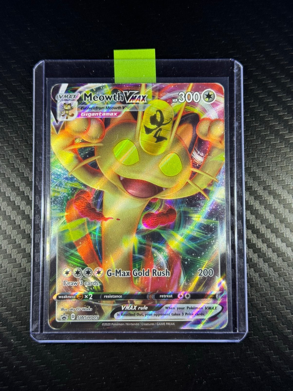Meowth VMAX | Holo | Promo | 2020 | #SWSH005, Verzenden, Gebruikt, Losse kaart