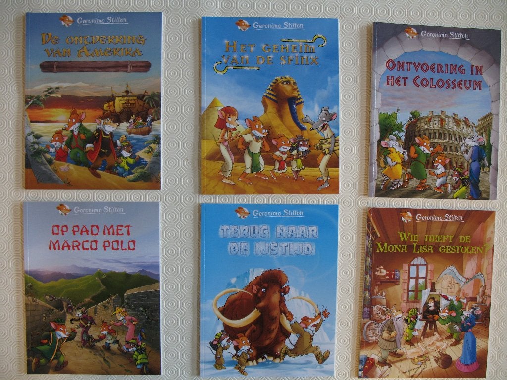 Geronimo Stilton, strips 12 stuks, nieuwstaat, Meerdere stripboeken, Ophalen of Verzenden, Nieuw