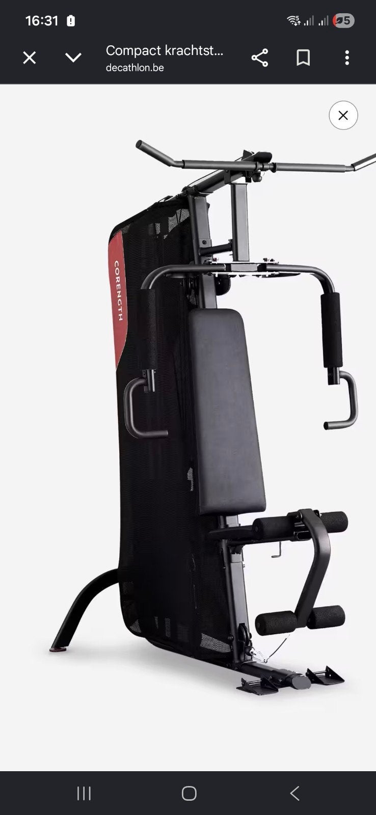 Homegym, Ophalen