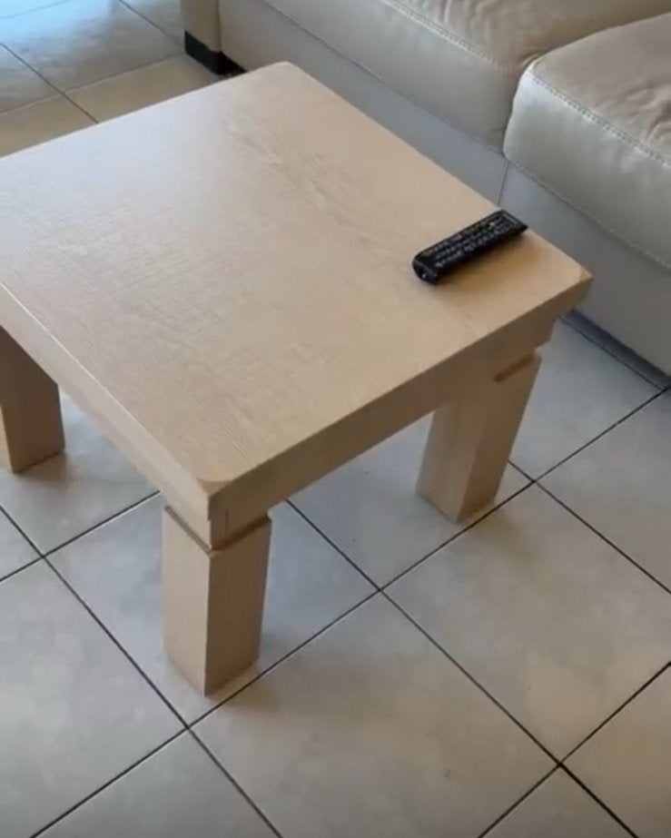 Salontafel in lichte eikenkleur, Enlèvement, Comme neuf