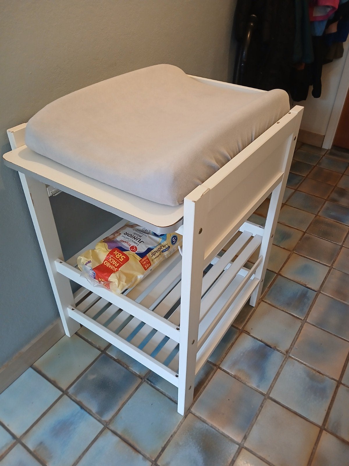 luiertafel, Kinderen en Baby's, Kinderkamer | Commodes en Kasten, Ophalen, Gebruikt, Minder dan 75 cm, 70 cm of meer