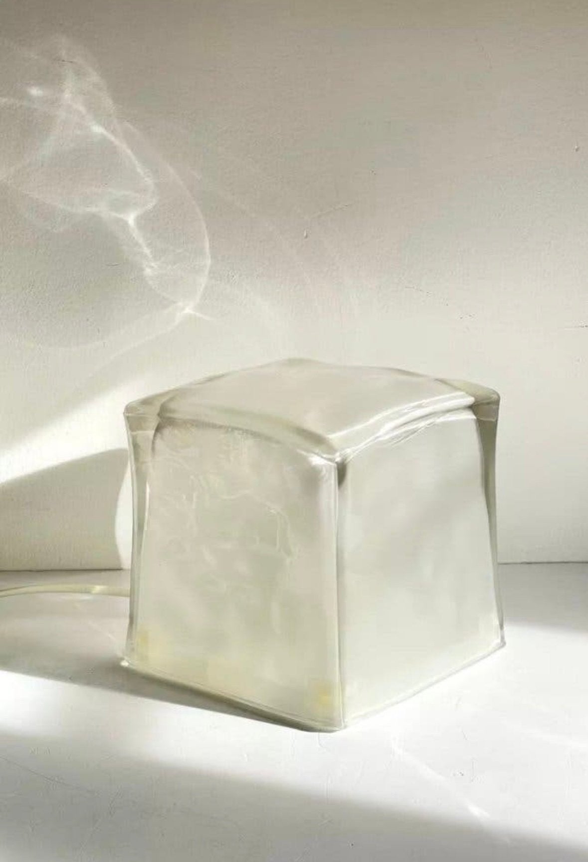 IKEA Iviken Ice Cube Vintage designlampenset uit de 90 s, Wit, E14 (klein), IKEA, Zo goed als nieuw