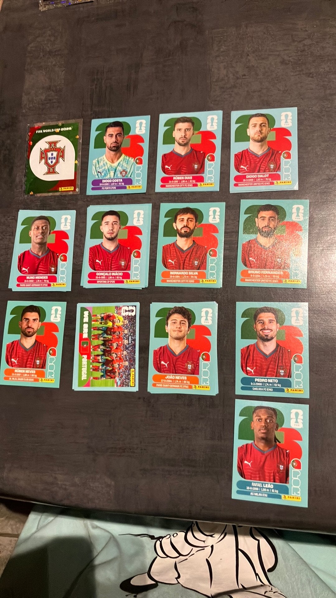 Autocollants Panini Coupe du monde 2026 Portugal, Enlèvement ou Envoi, Neuf